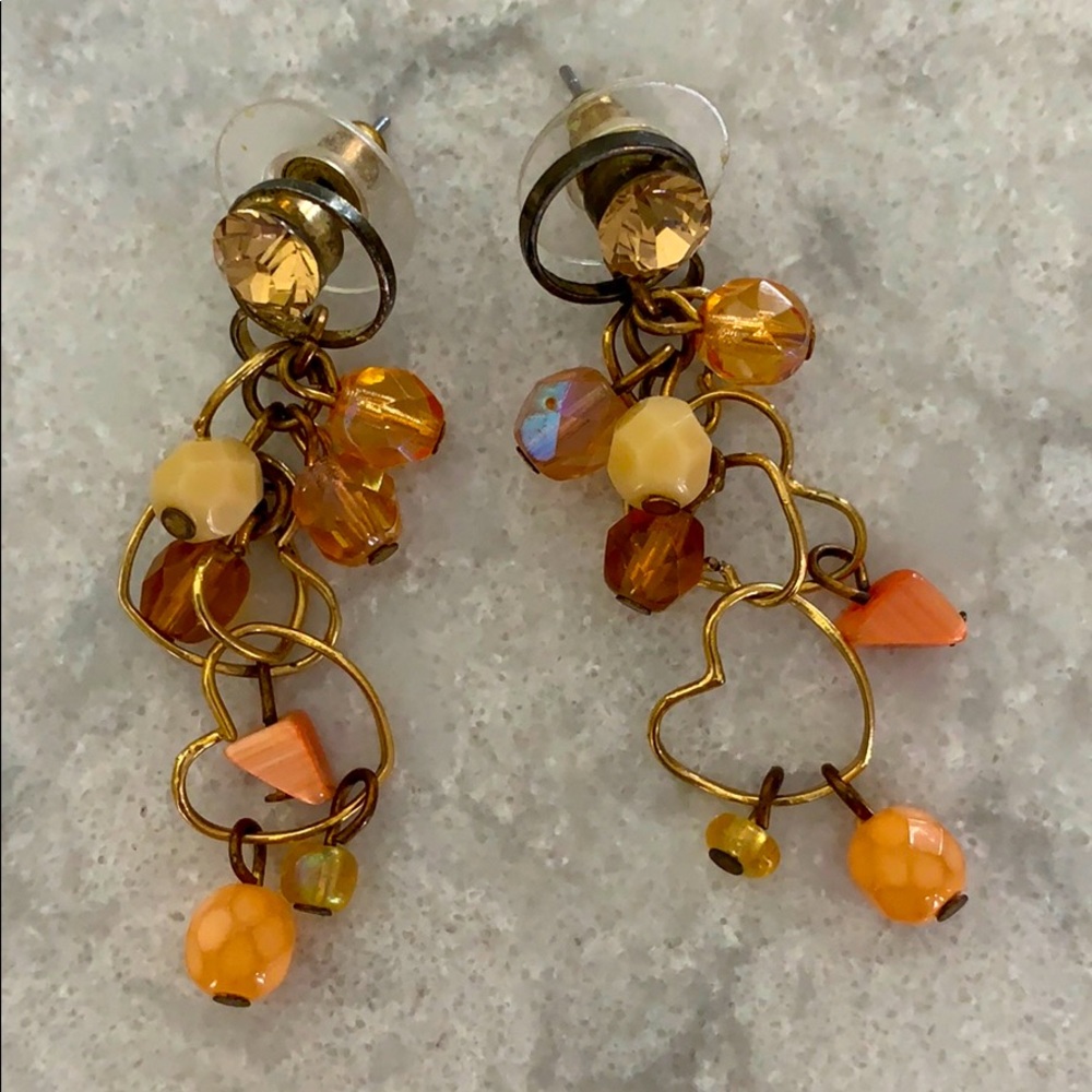 Beaded dangly earrings